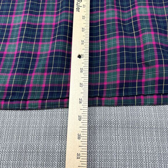 LL Bean Shacket Women XL Flannel Plaid Shirt Lined Fleece Jacket Utility Outdoor - Picture 8 of 9